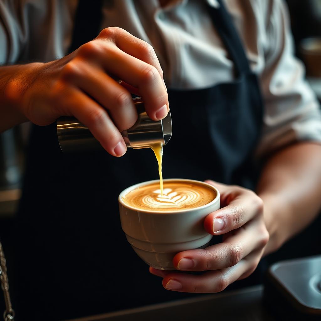 Café preparat pel barista